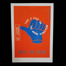 Load image into Gallery viewer, Riso Print - Just Go West