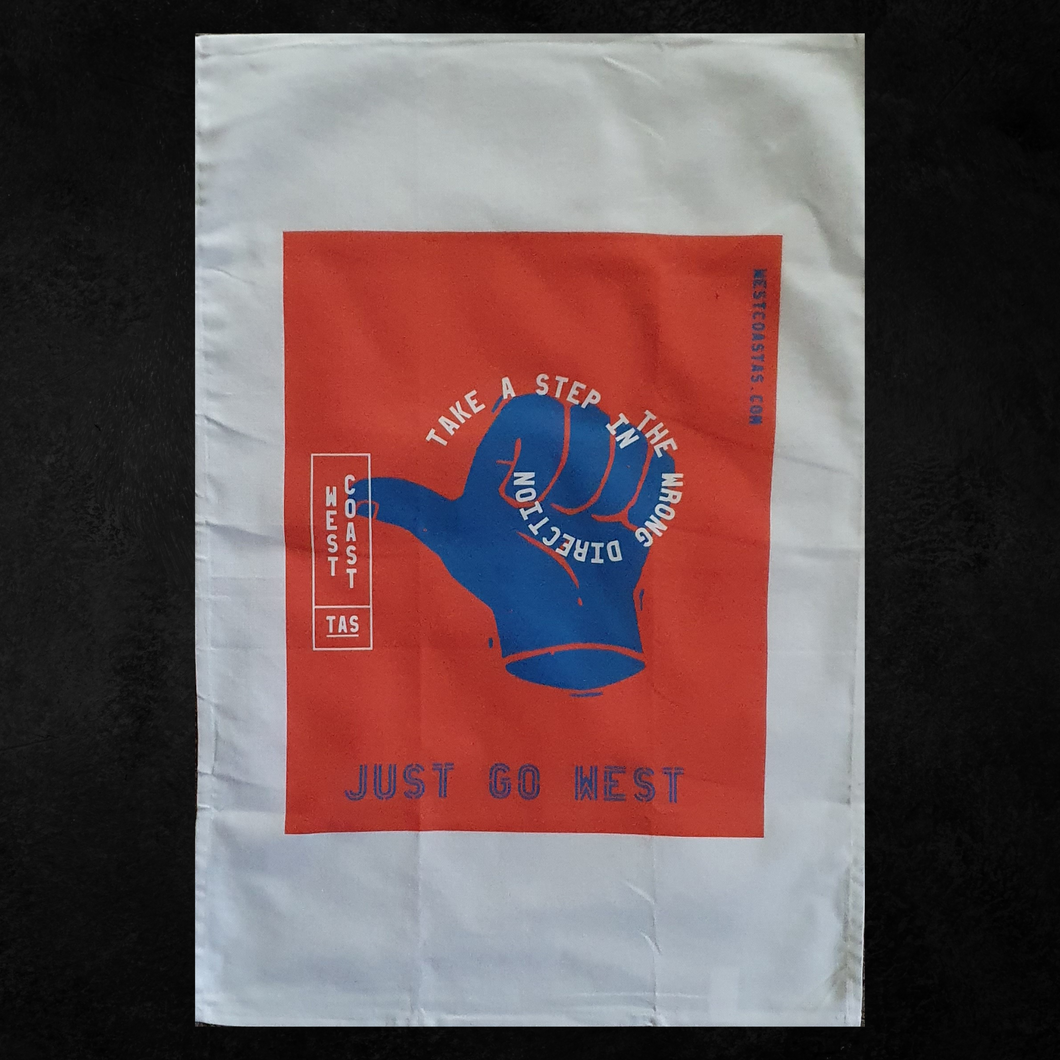 Just Go West - Tea Towel